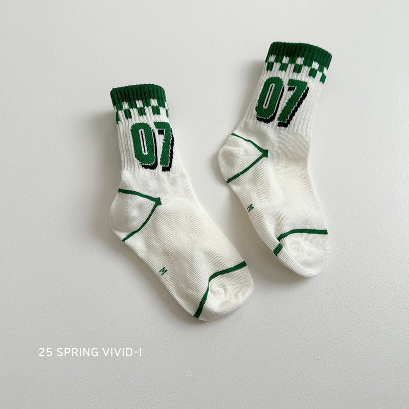 Vivid I - Korean Children Fashion - #discoveringself - Greenie Socks - 6