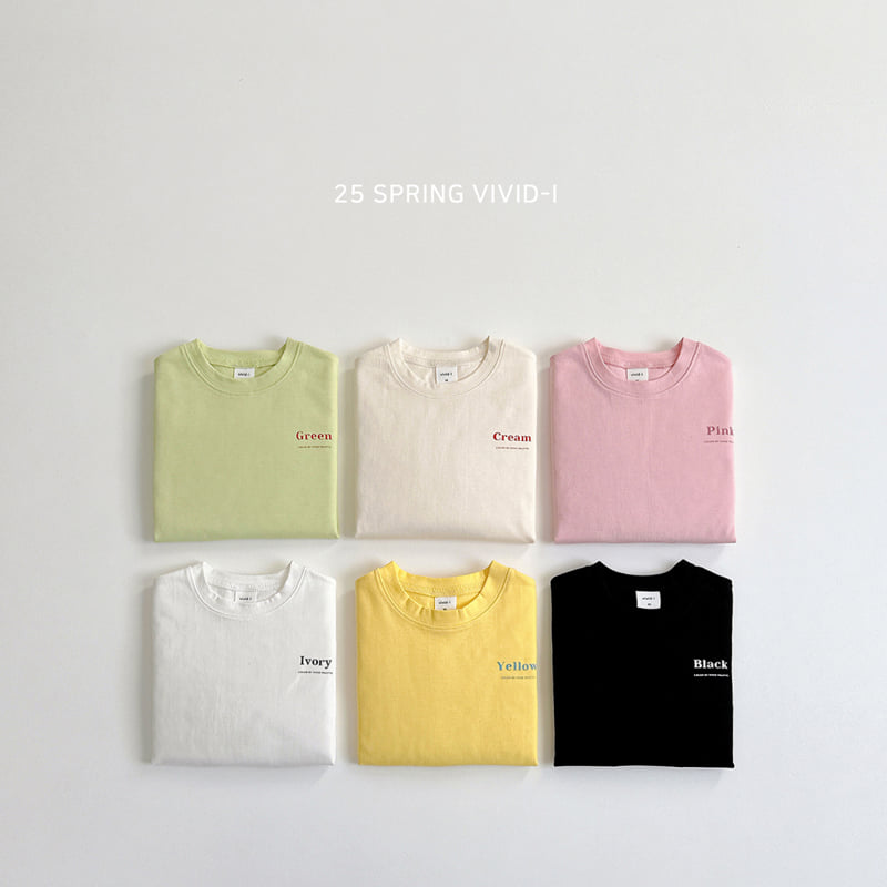 Vivid I - Korean Children Fashion - #discoveringself - Color Single Tee