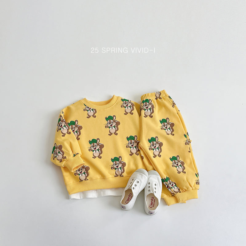 Vivid I - Korean Children Fashion - #discoveringself - Pop Art Top Bottom Set - 7