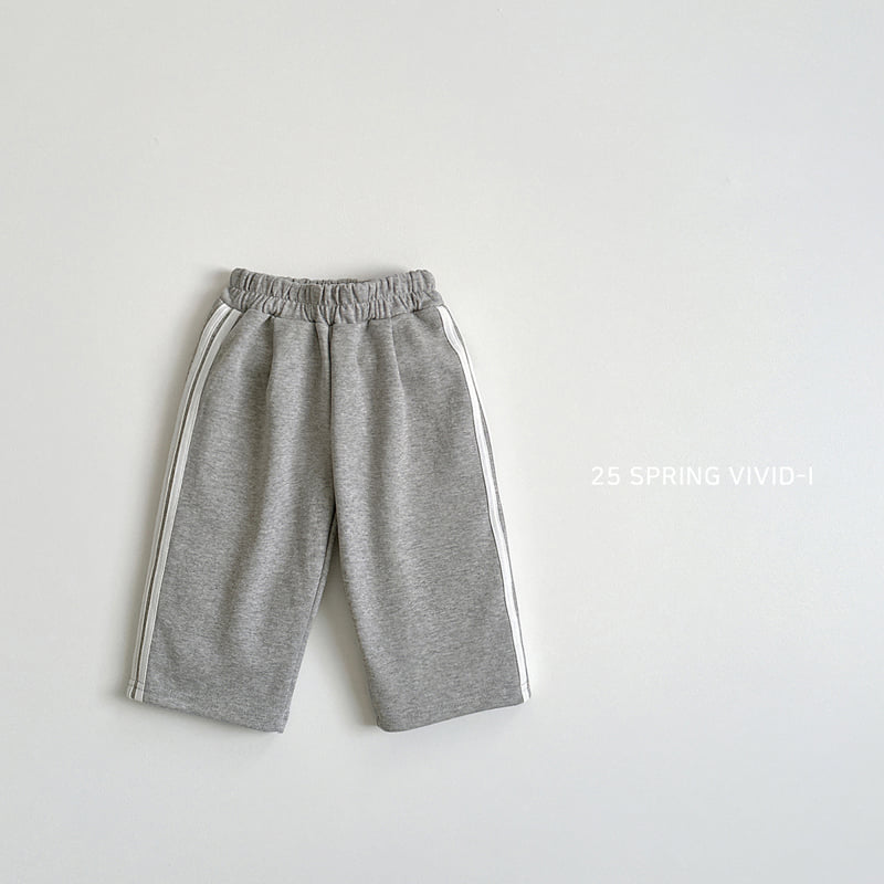 Vivid I - Korean Children Fashion - #discoveringself - Two-line Training Pants - 5