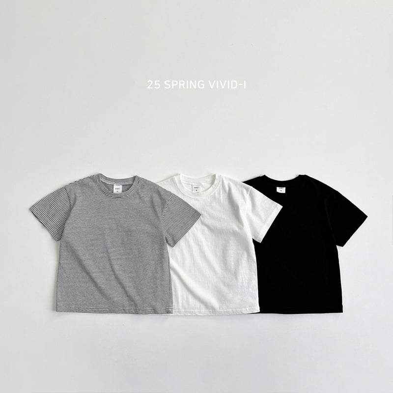 Vivid I - Korean Children Fashion - #discoveringself - Striped Layered Tee