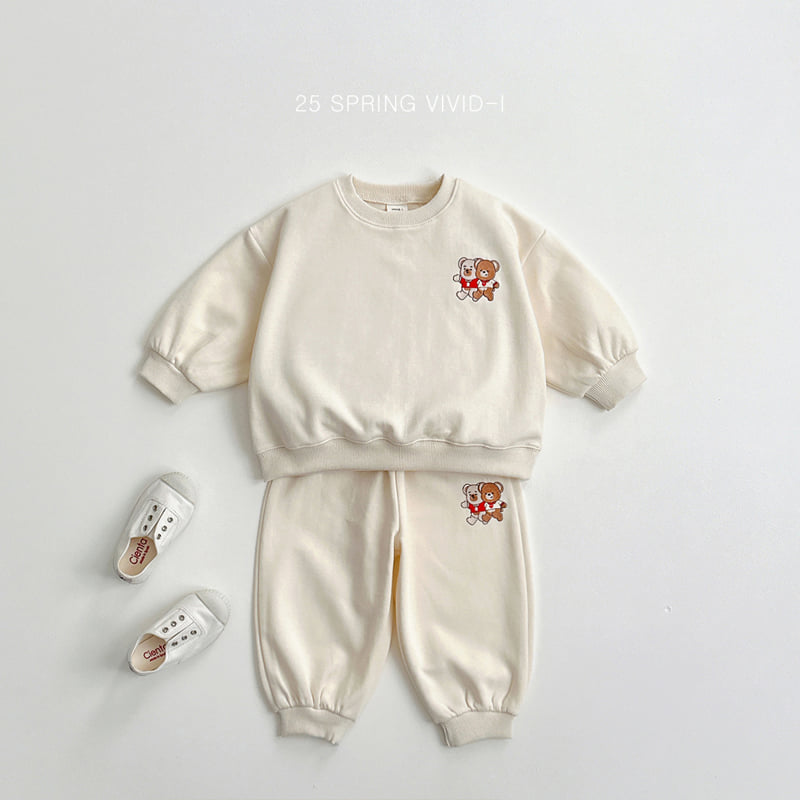 Vivid I - Korean Children Fashion - #discoveringself - Brother Bear Top Bottom Set - 3