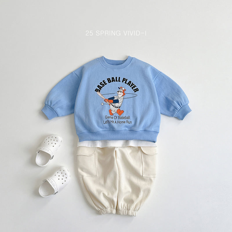 Vivid I - Korean Children Fashion - #discoveringself - Baseball Bear Top Bottom Set - 10