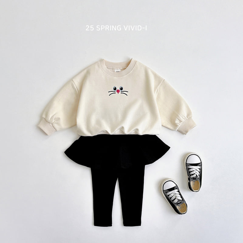 Vivid I - Korean Children Fashion - #discoveringself - Cat Crop Sweatshirts - 9