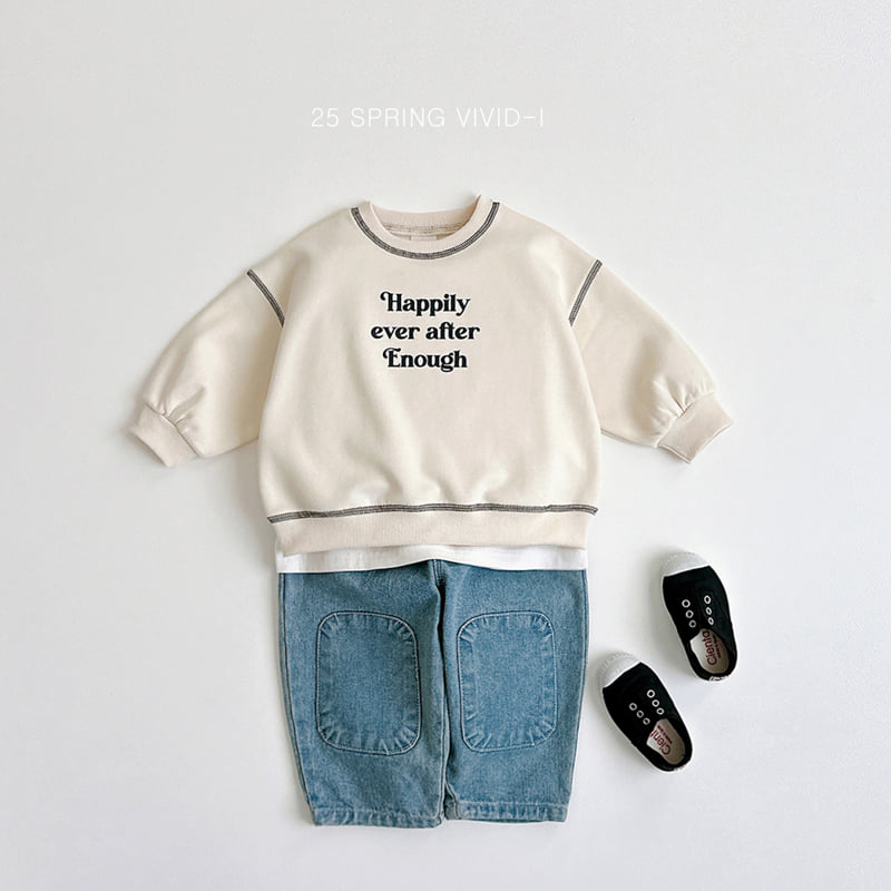 Vivid I - Korean Children Fashion - #designkidswear - Patch Denim Pants - 4