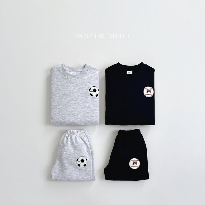 Vivid I - Korean Children Fashion - #discoveringself - Ball Embroidery Top Bottom Set - 3
