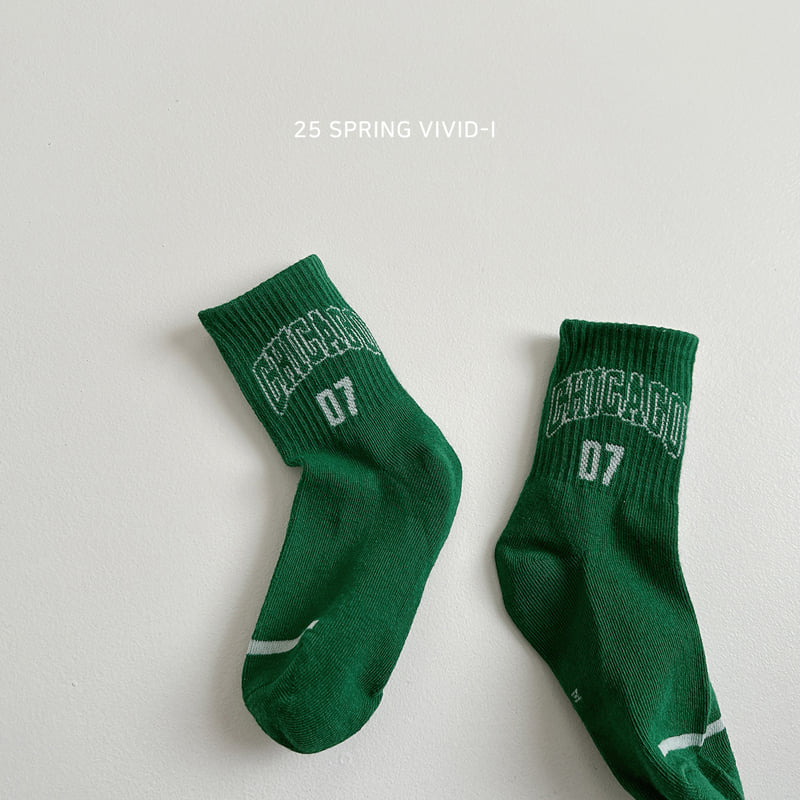 Vivid I - Korean Children Fashion - #fashionkids - Greenie Socks - 7