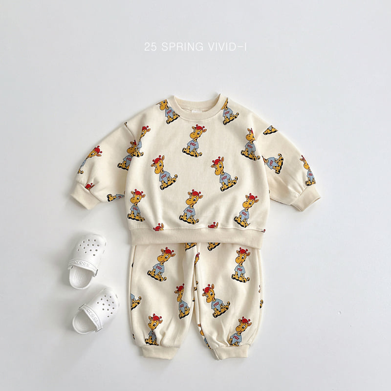 Vivid I - Korean Children Fashion - #fashionkids - Pop Art Top Bottom Set - 8