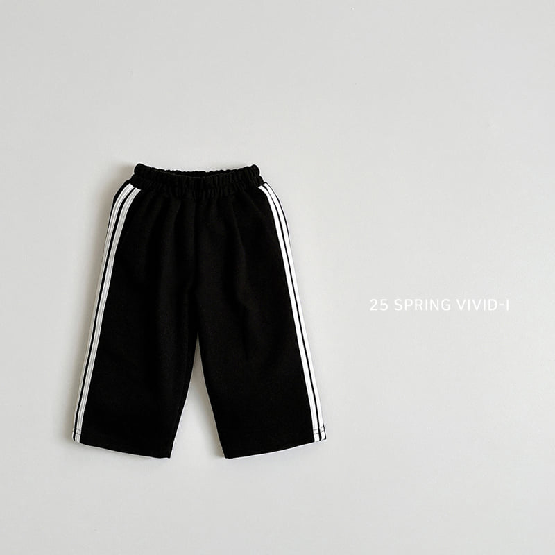 Vivid I - Korean Children Fashion - #fashionkids - Two-line Training Pants - 6