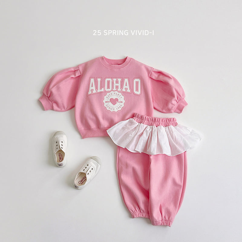 Vivid I - Korean Children Fashion - #fashionkids - Aloha Puff Sweatshirts - 12
