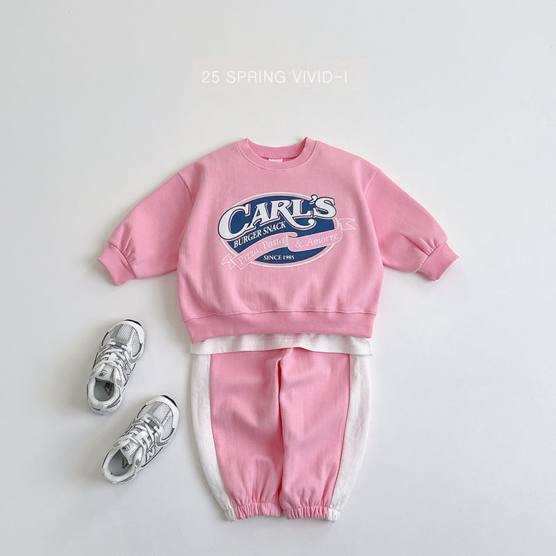 Vivid I - Korean Children Fashion - #fashionkids - Line Raglan Top Bottom Set - 6