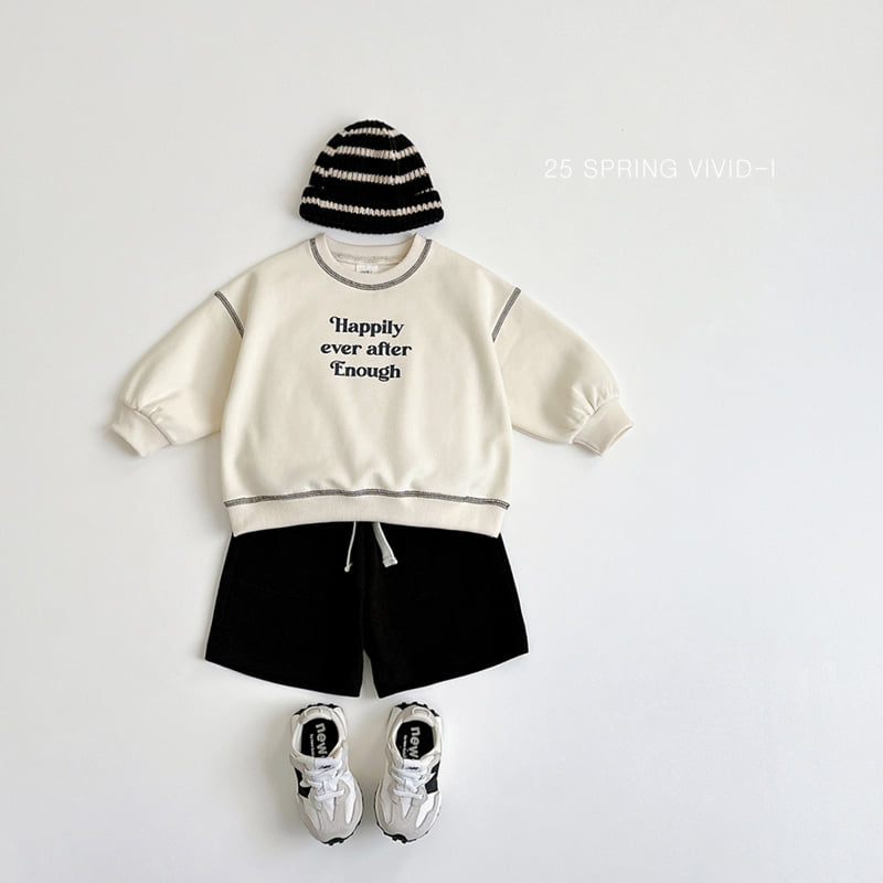 Vivid I - Korean Children Fashion - #fashionkids - Stitch Top Bottom Set - 12