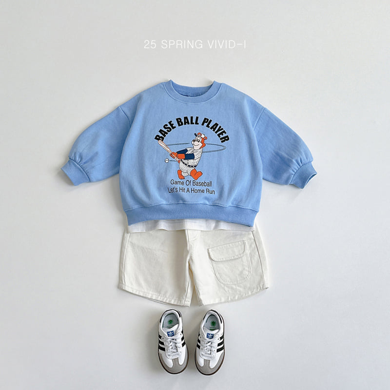 Vivid I - Korean Children Fashion - #fashionkids - Baseball Bear Top Bottom Set - 11