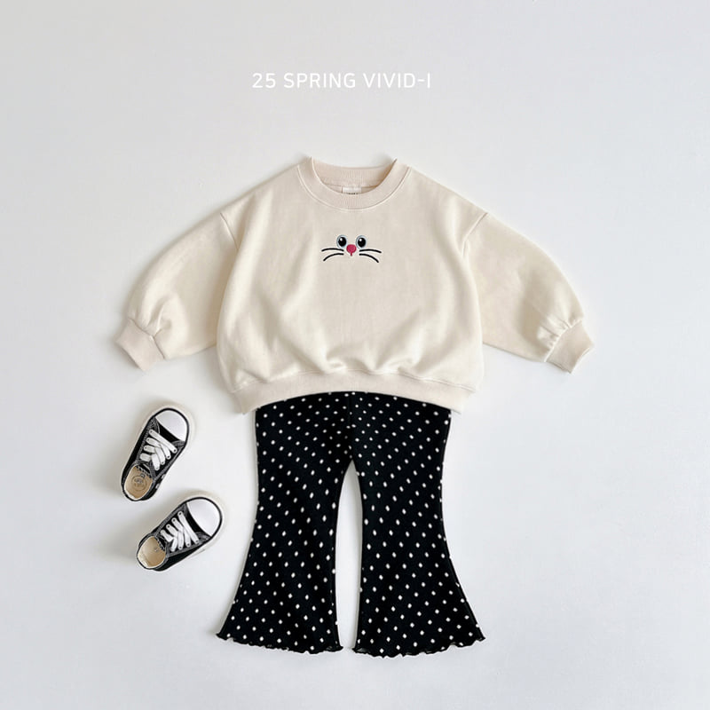 Vivid I - Korean Children Fashion - #fashionkids - Cat Crop Sweatshirts - 10