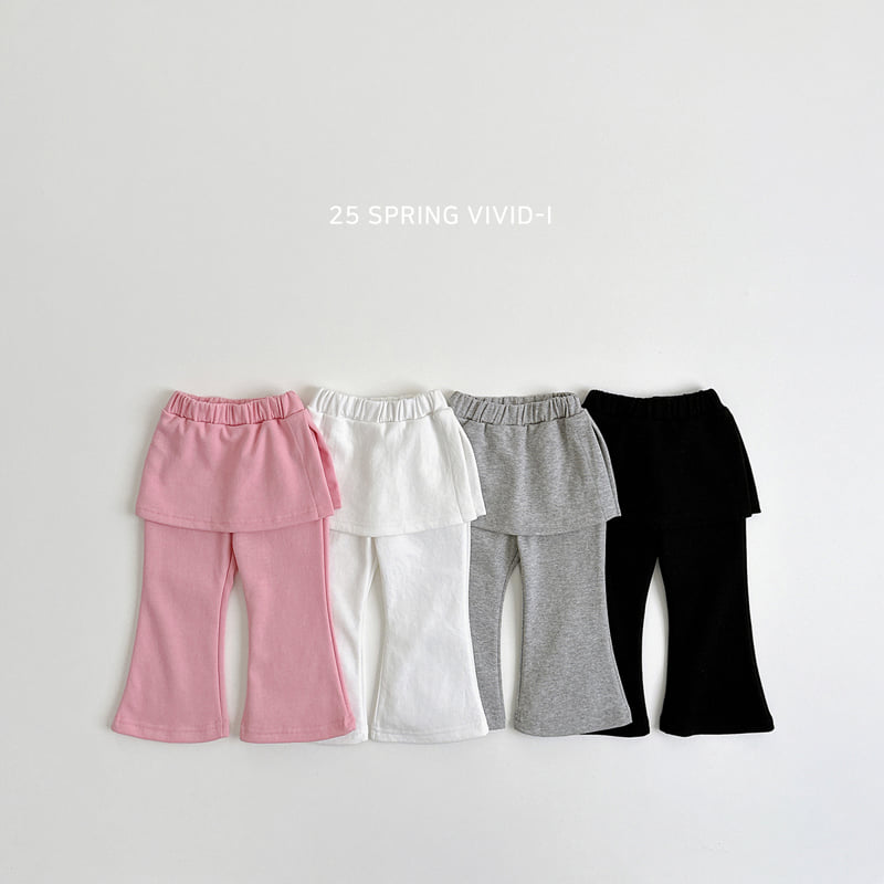 Vivid I - Korean Children Fashion - #fashionkids - Wrap Skirt Bootcut Pants