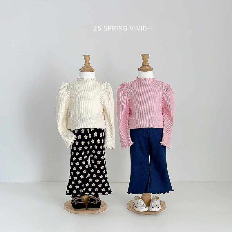 Vivid I - Korean Children Fashion - #fashionkids - 25 Printed Bootcut Pants - 12