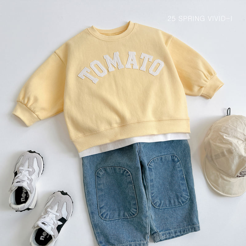 Vivid I - Korean Children Fashion - #fashionkids - Tomato Embroidery Top Bottom Set - 10