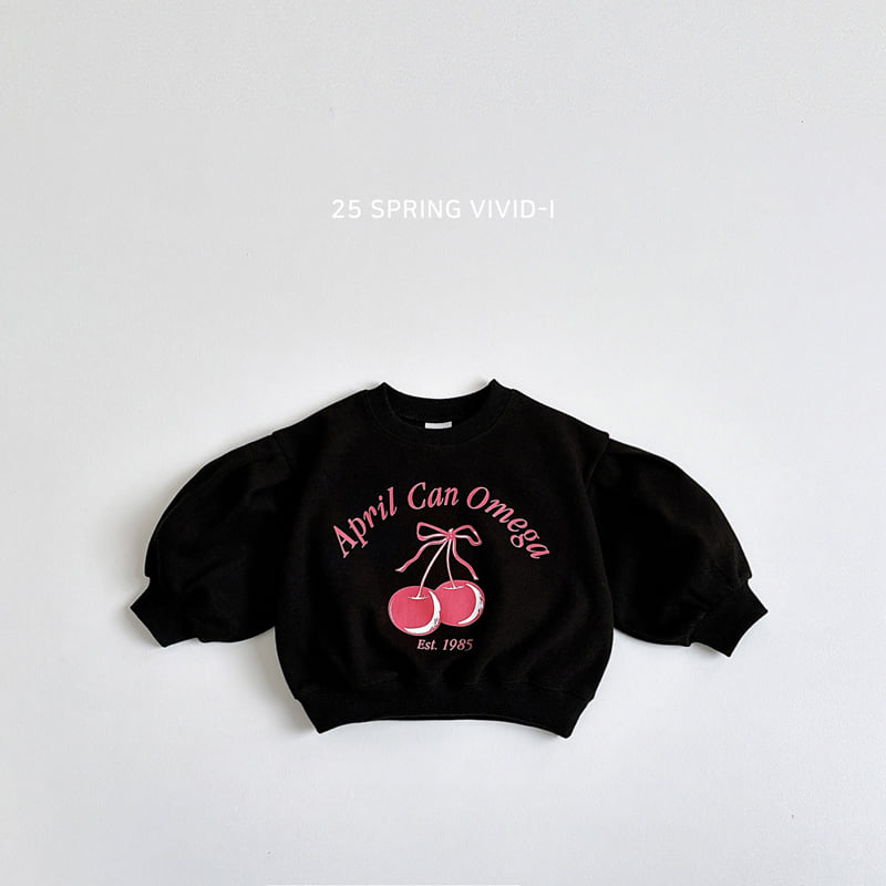Vivid I - Korean Children Fashion - #fashionkids - Cherry Crop Sweatshirts - 6