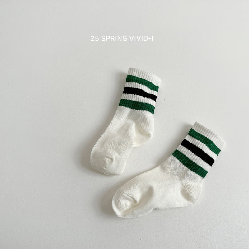 Vivid I - Korean Children Fashion - #kidsshorts - Greenie Socks - 8