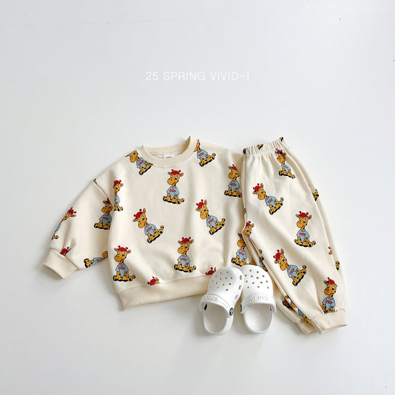 Vivid I - Korean Children Fashion - #kidsshorts - Pop Art Top Bottom Set - 9