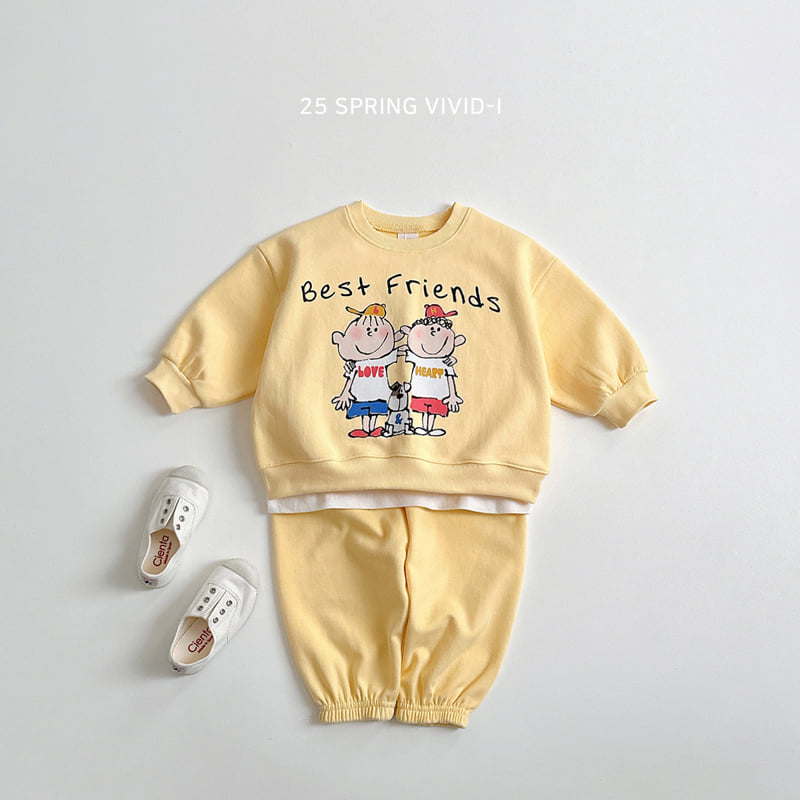 Vivid I - Korean Children Fashion - #kidsshorts - Friends Sweatshirts - 8
