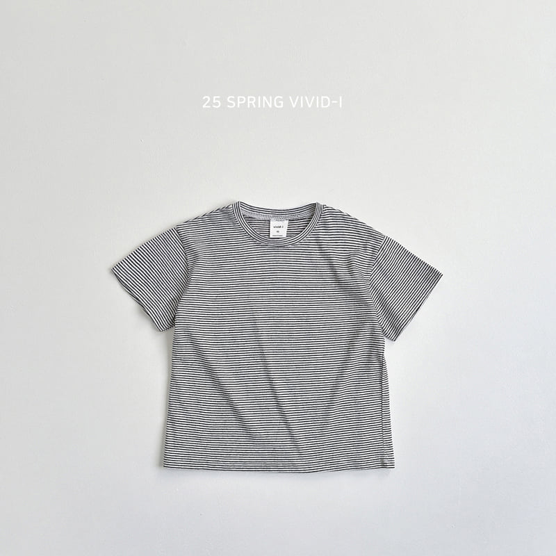 Vivid I - Korean Children Fashion - #kidsshorts - Striped Layered Tee - 3