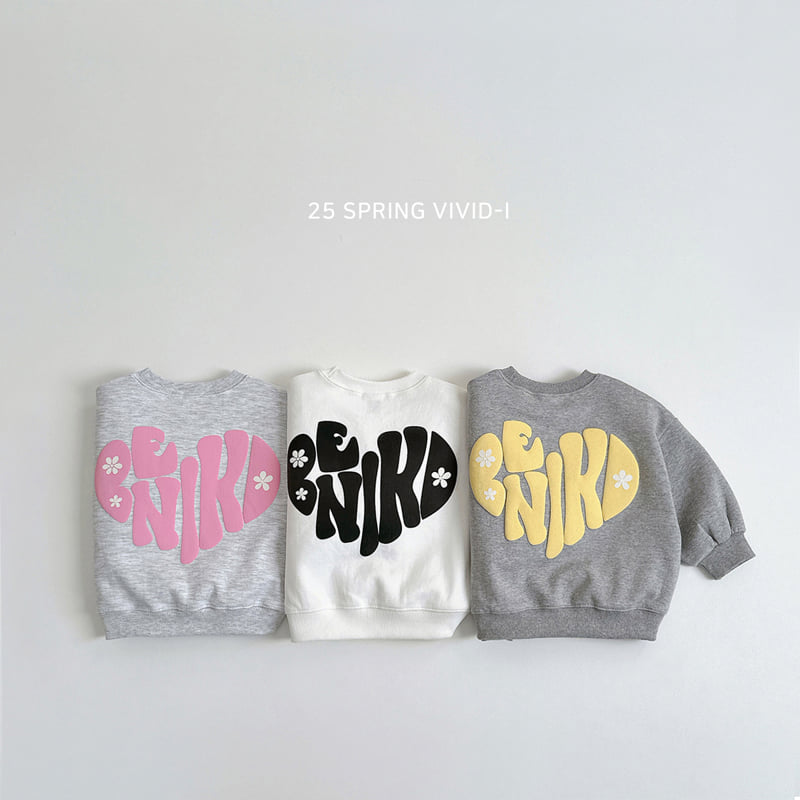 Vivid I - Korean Children Fashion - #kidsshorts - 3D Heart Sweatshirts