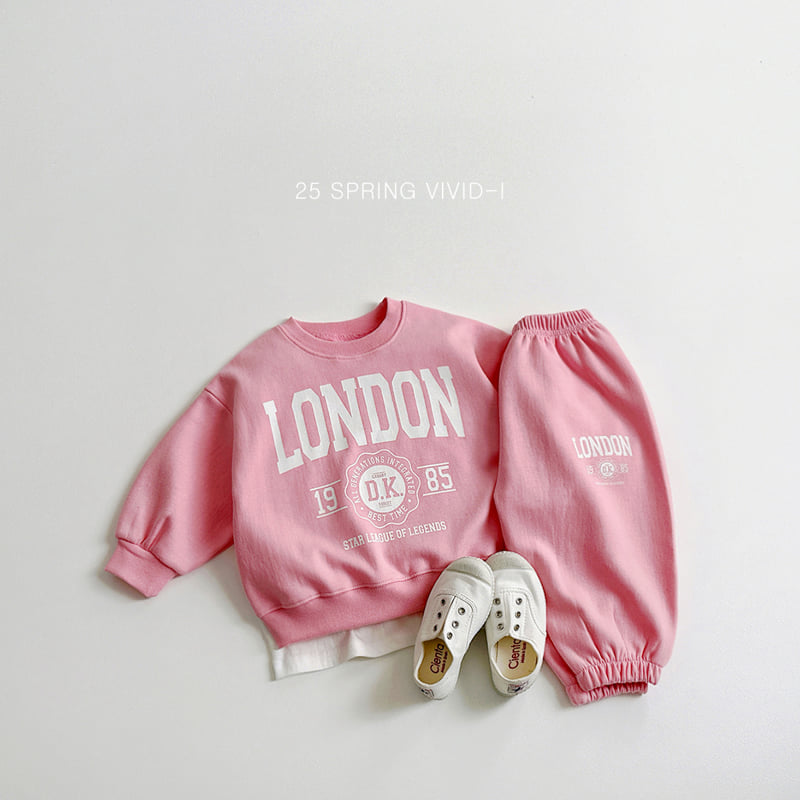 Vivid I - Korean Children Fashion - #kidsshorts - London Top Bottom Set - 9