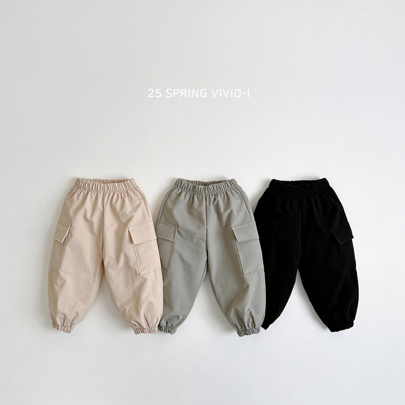 Vivid I - Korean Children Fashion - #kidsshorts - Furada Cargo Jogger Pants