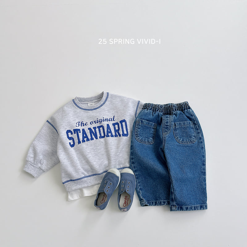 Vivid I - Korean Children Fashion - #kidsshorts - Stitch Sweatshirts - 9