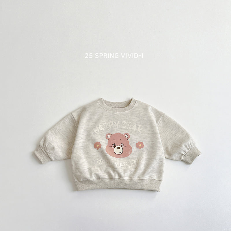 Vivid I - Korean Children Fashion - #kidsshorts - Flower Bear Sweatshirts - 6