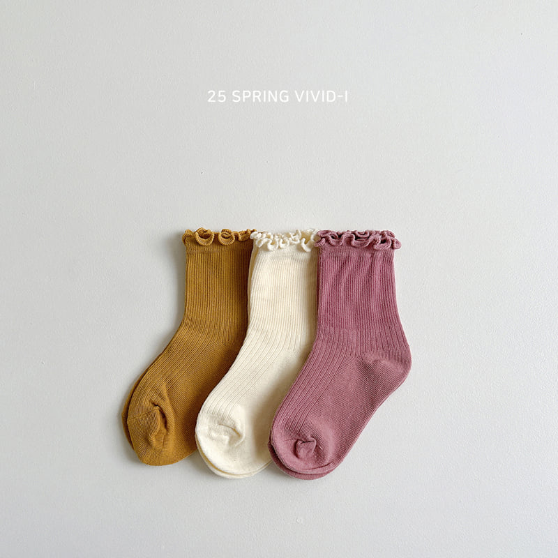 Vivid I - Korean Children Fashion - #kidsstore - Wave Socks