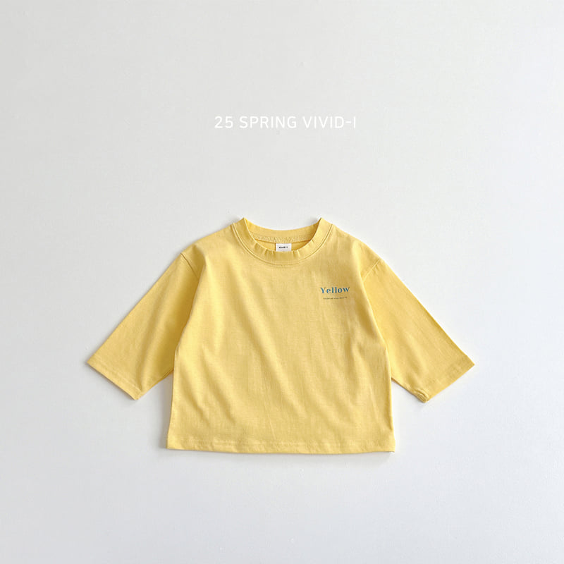 Vivid I - Korean Children Fashion - #kidsshorts - Color Single Tee - 4