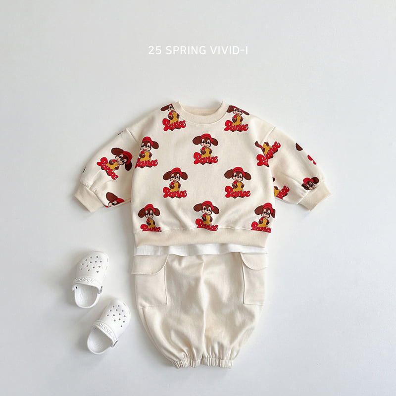 Vivid I - Korean Children Fashion - #kidsstore - Pop Art Top Bottom Set - 10