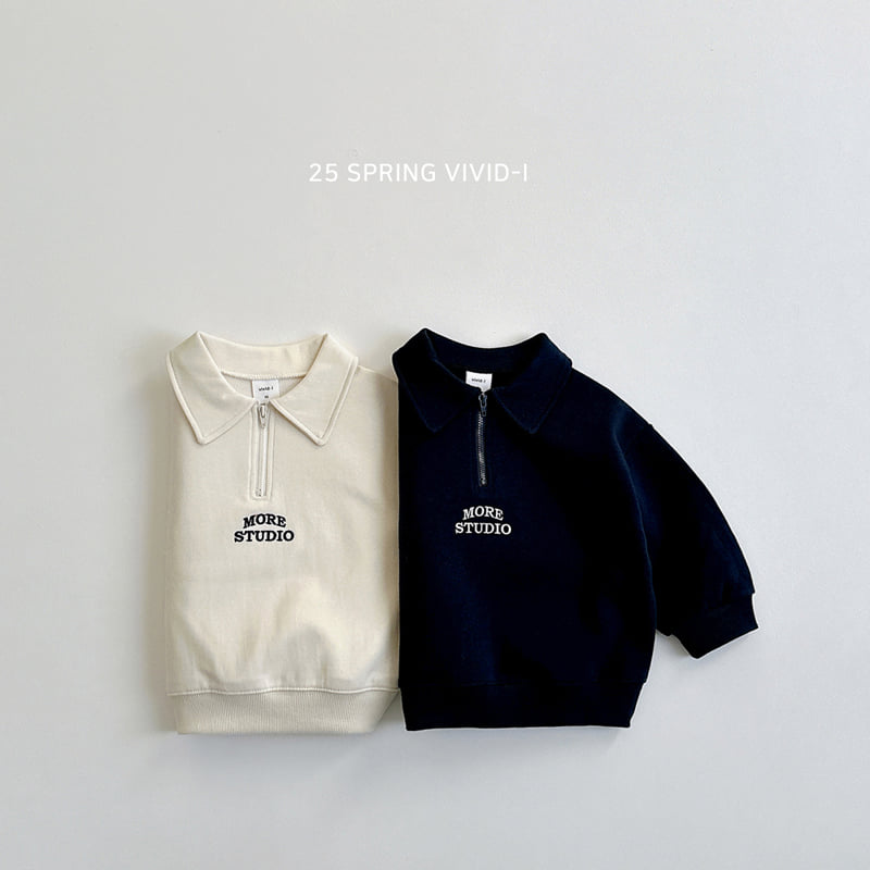Vivid I - Korean Children Fashion - #kidsstore - Collar Anorak Sweatshirts - 3