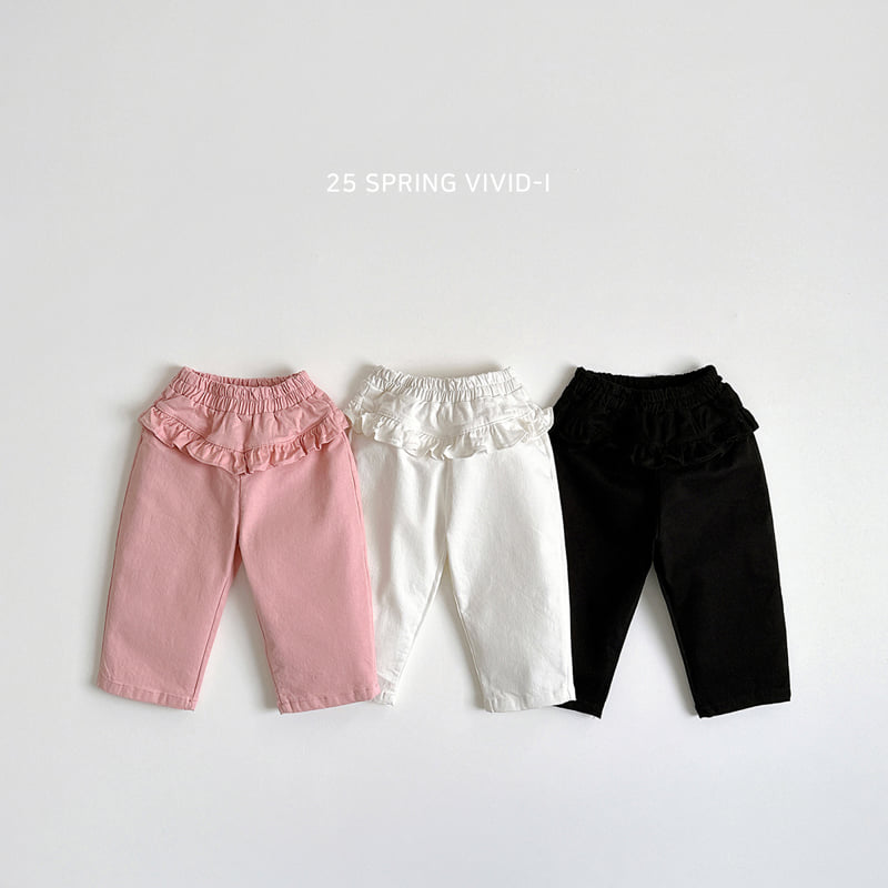 Vivid I - Korean Children Fashion - #kidsstore - Hip Frill Pants