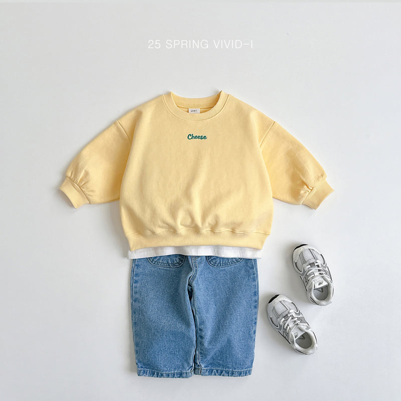 Vivid I - Korean Children Fashion - #kidsstore - Cheese Embroidery Top Bottom Set - 11
