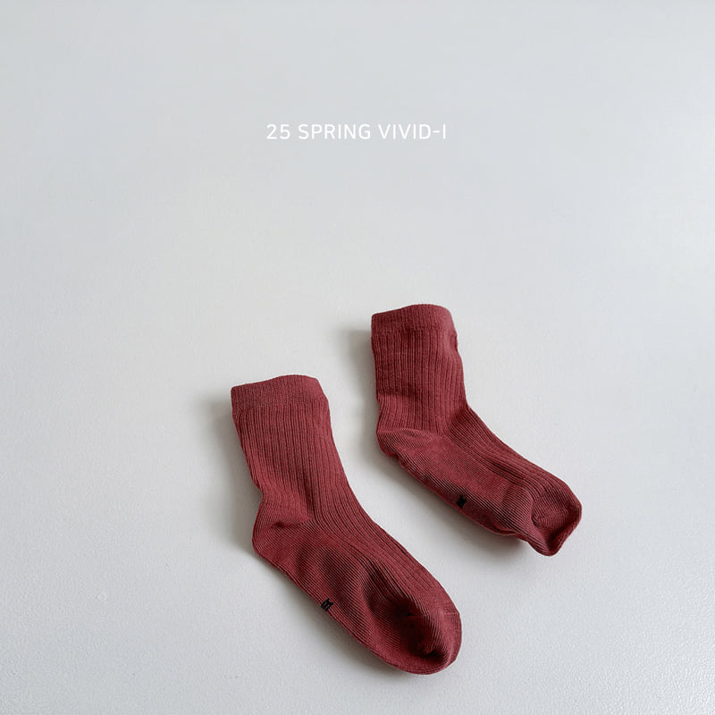 Vivid I - Korean Children Fashion - #kidsstore - Ribbed Socks - 11