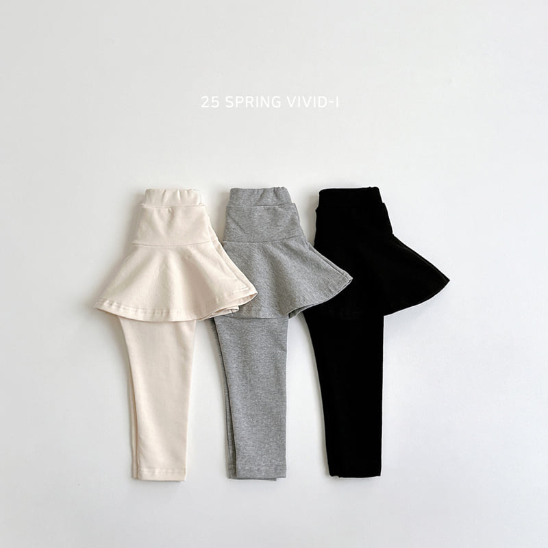 Vivid I - Korean Children Fashion - #kidsstore - Skirt Leggings - 3