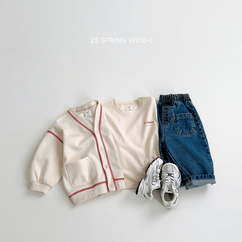 Vivid I - Korean Children Fashion - #kidzfashiontrend - Stitch Cardigan - 11