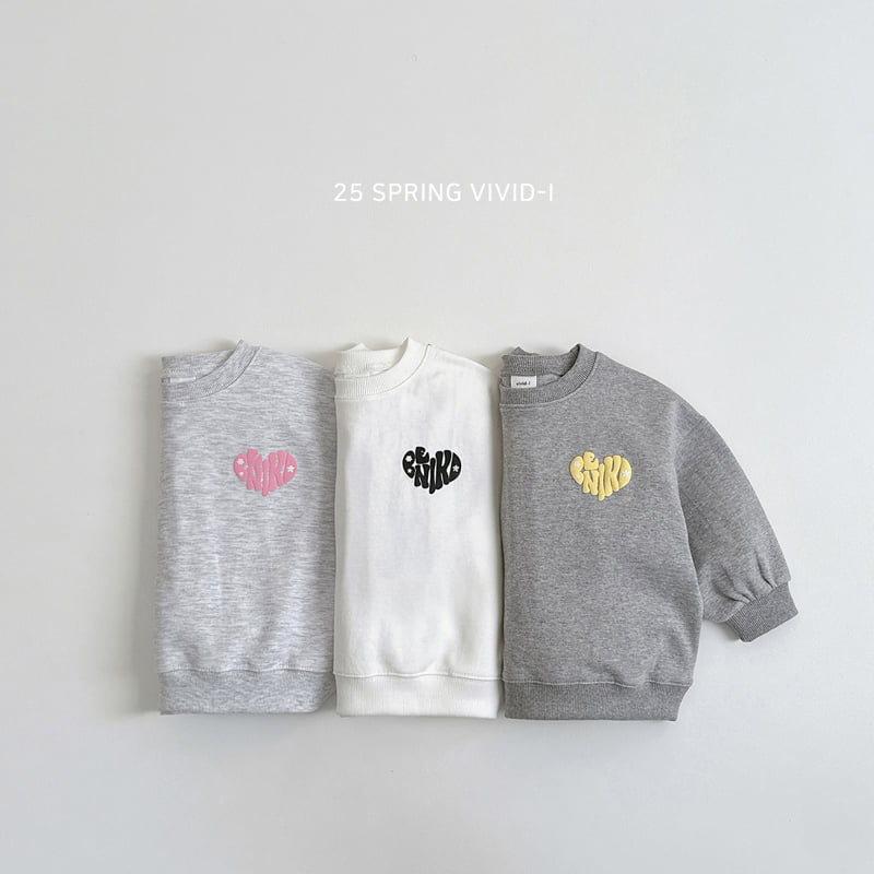 Vivid I - Korean Children Fashion - #kidzfashiontrend - 3D Heart Sweatshirts - 3