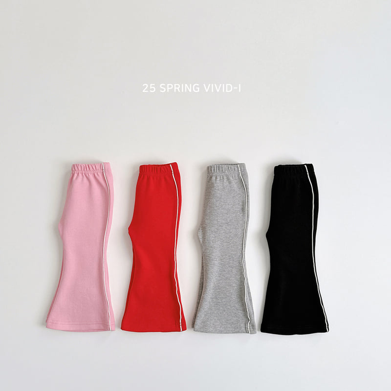 Vivid I - Korean Children Fashion - #kidzfashiontrend - Strap Bootcut Pants