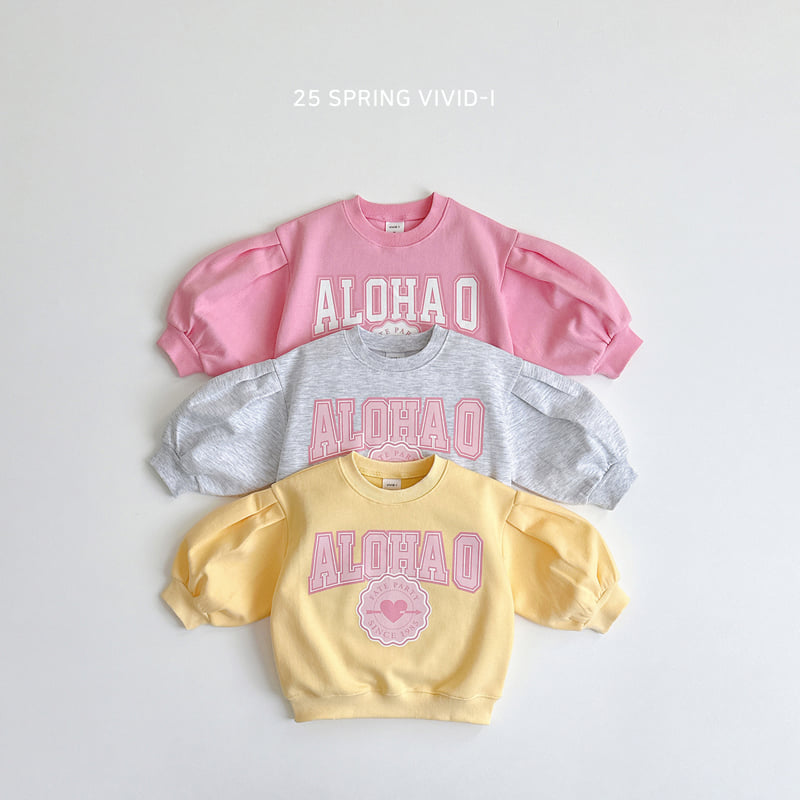 Vivid I - Korean Children Fashion - #kidzfashiontrend - Aloha Puff Sweatshirts