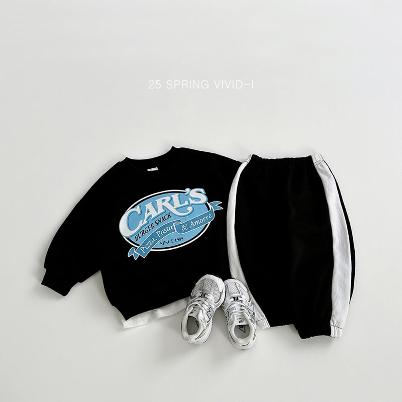 Vivid I - Korean Children Fashion - #kidzfashiontrend - Line Raglan Top Bottom Set - 9