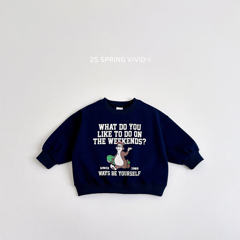Vivid I - Korean Children Fashion - #kidzfashiontrend - Bear Skate Sweatshirts - 7