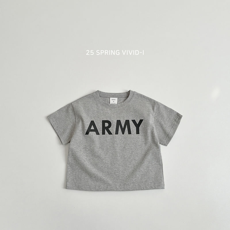 Vivid I - Korean Children Fashion - #kidzfashiontrend - Army Short Sleeve Tee - 5