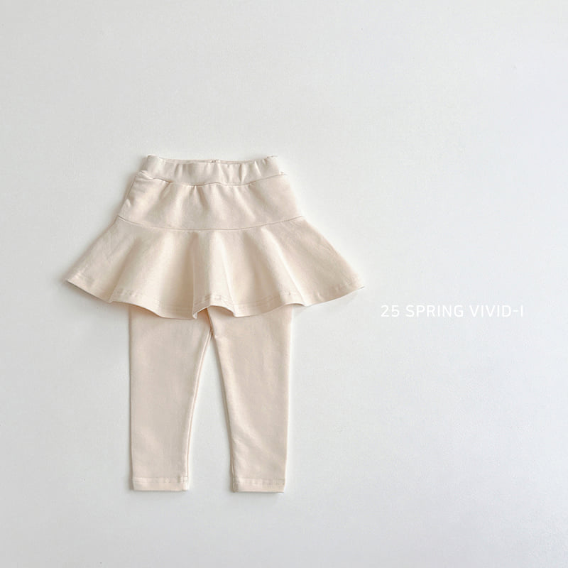 Vivid I - Korean Children Fashion - #kidsstore - Skirt Leggings - 4