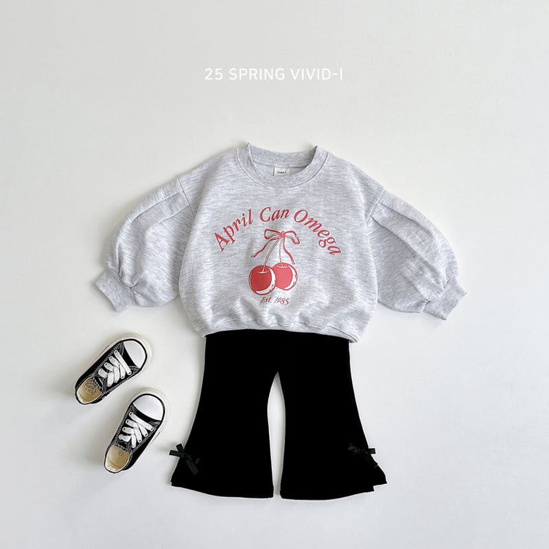 Vivid I - Korean Children Fashion - #kidzfashiontrend - Cherry Crop Sweatshirts - 9