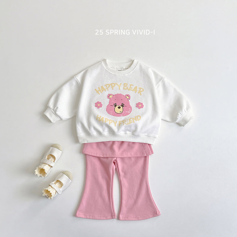 Vivid I - Korean Children Fashion - #kidzfashiontrend - Flower Bear Sweatshirts - 8