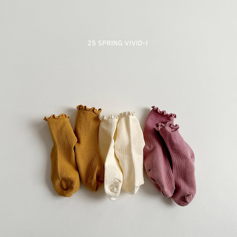 Vivid I - Korean Children Fashion - #Kfashion4kids - Wave Socks - 4